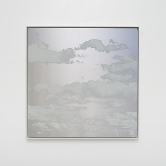Unkai (A Sea Of Clouds) January 10 2022 7:48 AM NYC, 2022, ink on aluminum composite, 50 x 50 inches/127 x 127 cm