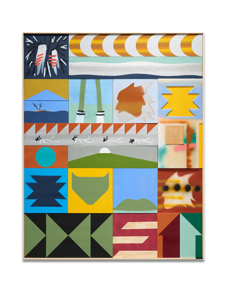 Clear Your Eyes, 2024, mixed media, 60 x 48 inches/152.4 x 122 cm