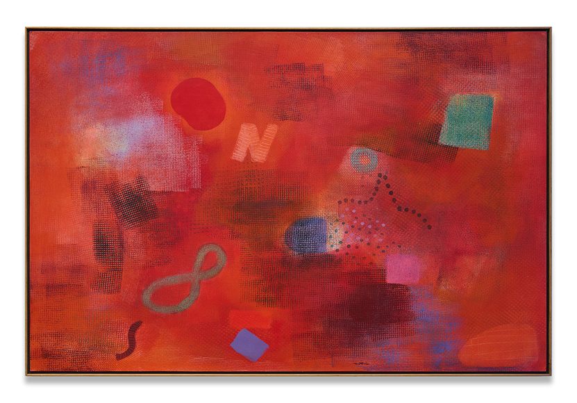 The Red One, 2003, acrylic on board mounted on canvas, 40 x 60 inches/101.6 x 152.4 cm