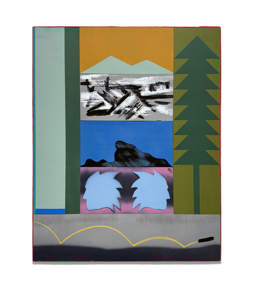 I Used to Remember, 2024, mixed media, 30 x 24 inches/76.2 x 61 cm