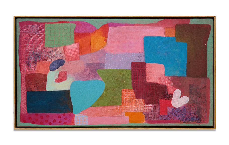 The Sabines, 2000, acrylic on canvas, 20.5 x 36.5 inches/52 x 93 cm