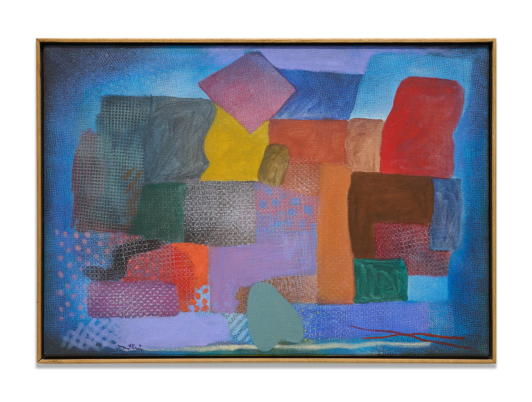 In the Evening, 1992, acrylic on canvas, 23.4 x 33.4 inches/59.4 x 84.8 cm