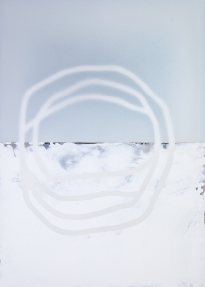 Udo N&ouml;ger, Lichtbild 34, 2024, mixed media on canvas, 56 x 40 inches/142.2 x 101.6 cm