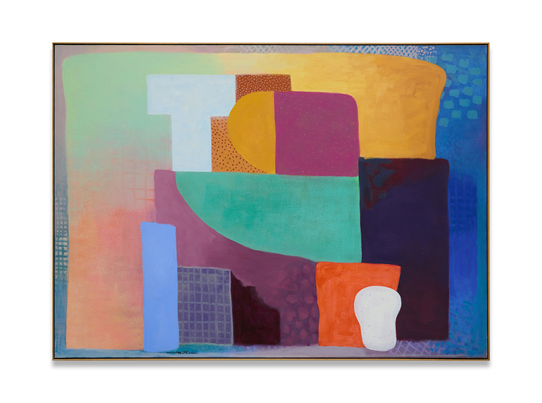 I Like How the Left Side Modulates Up, 1989, acrylic on canvas, 58 x 80 inches/147.3 x 203.2 cm