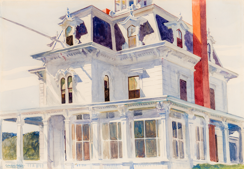 EDWARD HOPPER (1882&ndash;1967), "Talbot&rsquo;s House," 1926. Watercolor on paper, 13 7/8 x 20 in.