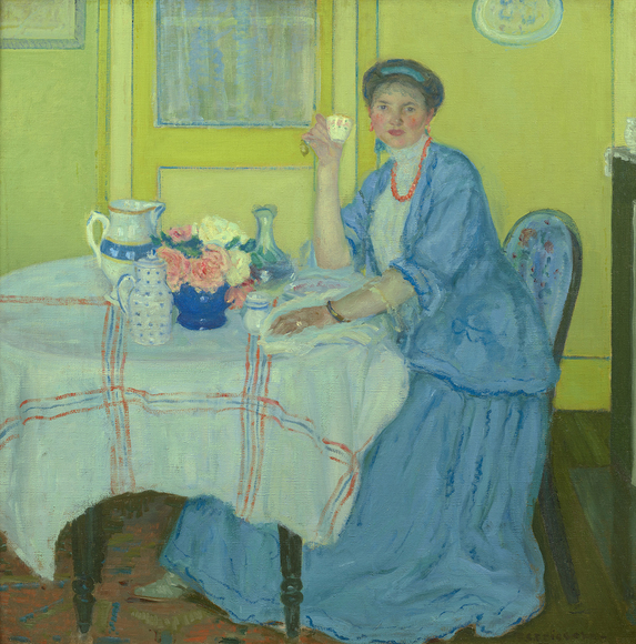 woman in an interior