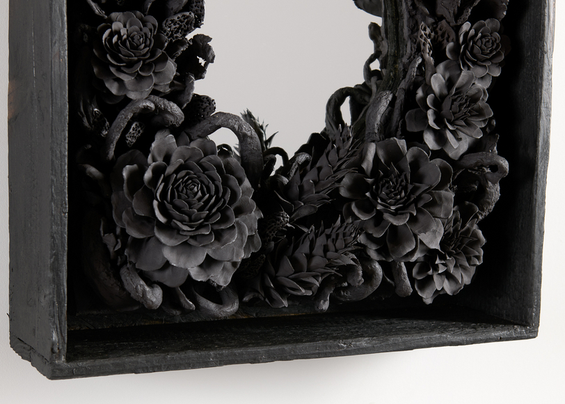 Etienne pottier ceramic mirror