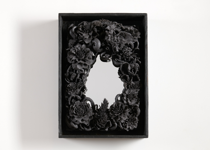 Etienne pottier ceramic mirror