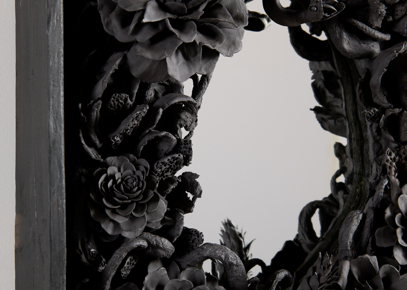 Etienne pottier ceramic mirror