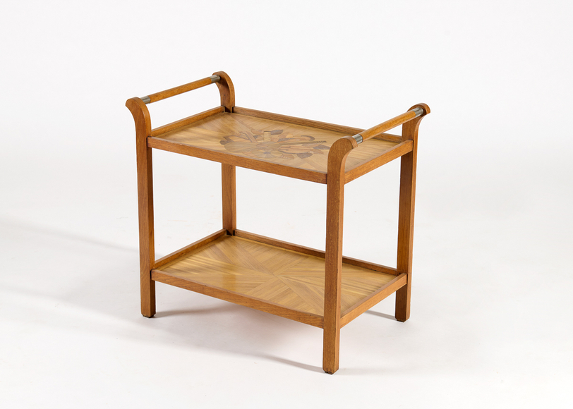 Groult serving table marquetry