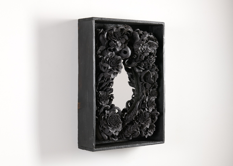 Etienne pottier ceramic mirror