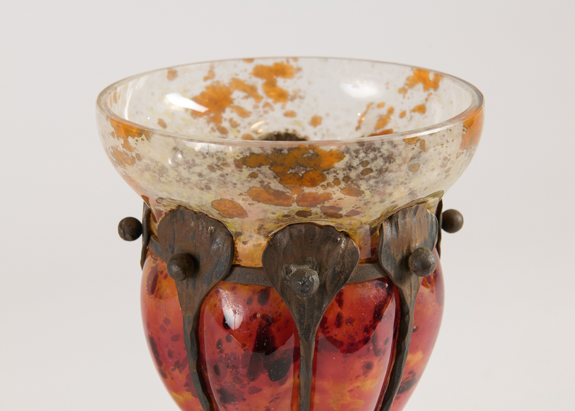 schneider art deco vase