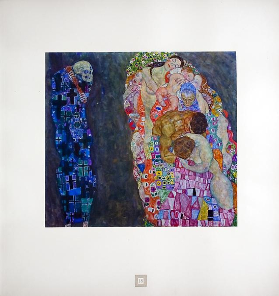 The Allegory of Death and Life from Gustav Klimt An Aftermath printed in 1931