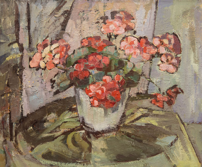 GRACE LIBBY VOLLMER (1884-1977), Pink Floral Still Life, No Date