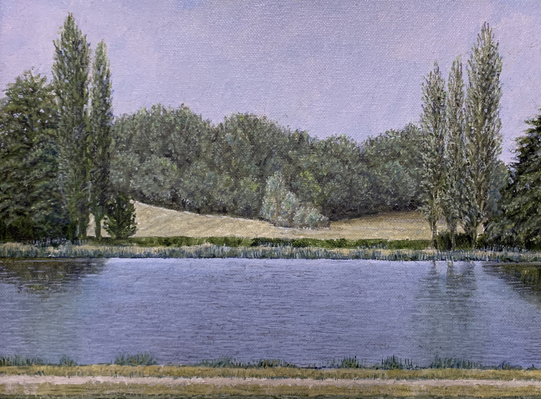 GEORGE DAVID, Poplars at Villette, 2019