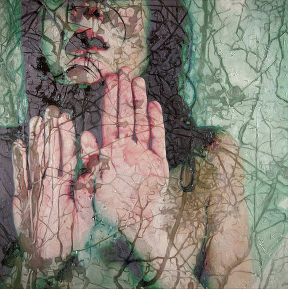 I Said No (SOLD), 2018, oil on linen, 36 x 36 inches