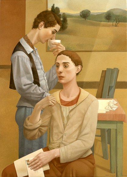 Alan Feltus, Morning Mail, 2004, oil on linen, 43 1/4 x 31 1/2 inches