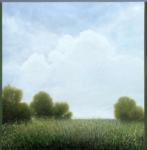 Memory Depends On An Act of Imagination (SOLD), 2005, oil on canvas, 60 x 60 inches