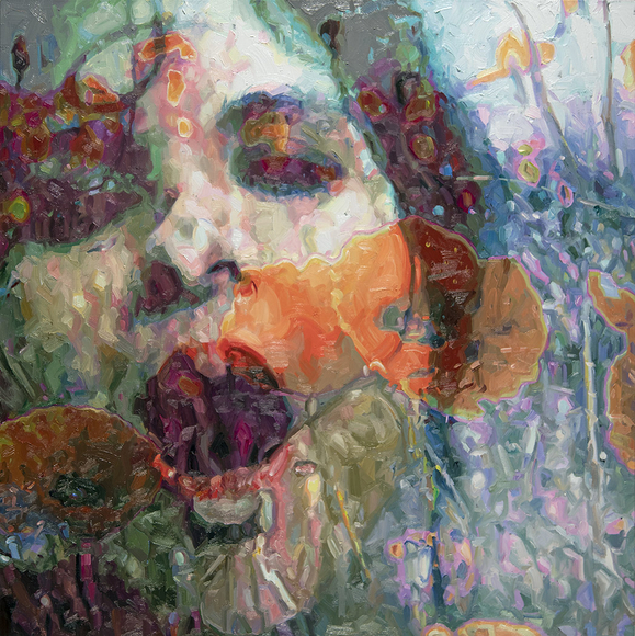 Roar, 2019 oil on linen 36 x 36 inches