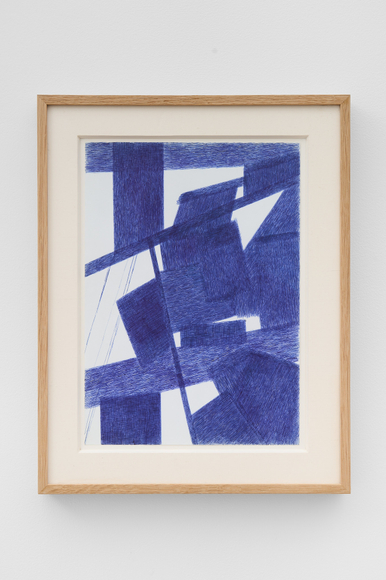 Angiola Gatti Untitled, 2001 Signed and dated on verso Ballpoint pen on paper 15 1/4 x 12 in (framed) 38.8 x 30.5 cm (framed) (AGA26.012)