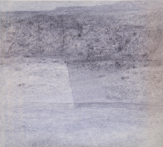 Angiola Gatti Paesaggio 14, 1994 Signed &amp; dated on recto Ballpoint pen on canvas 82 7/8 x 93 3/4 in 210.5 x 234.5 cm (AGA26.037)