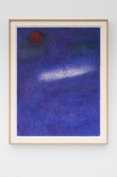 Angiola Gatti Untitled, 2016-2026 Signed and dated on verso Ballpoint pen, color pencil and oil colors on paper 29 1/4 x 23 3/8 in (framed) 74.3 x 59.4 cm (framed) (AGA26.029)