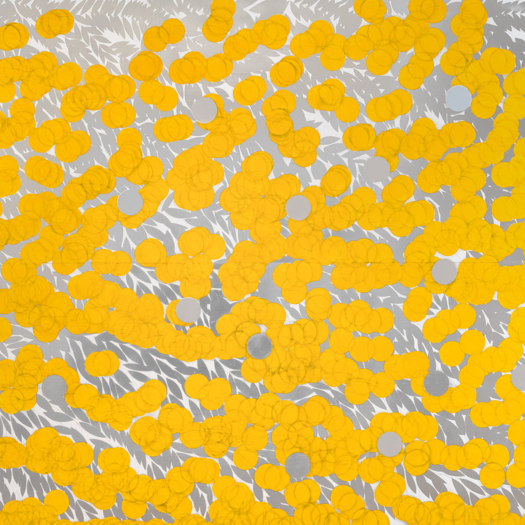 Donald Sultan, Mimosas With Silver Leaves and Two Anomalies, August 16, 2022