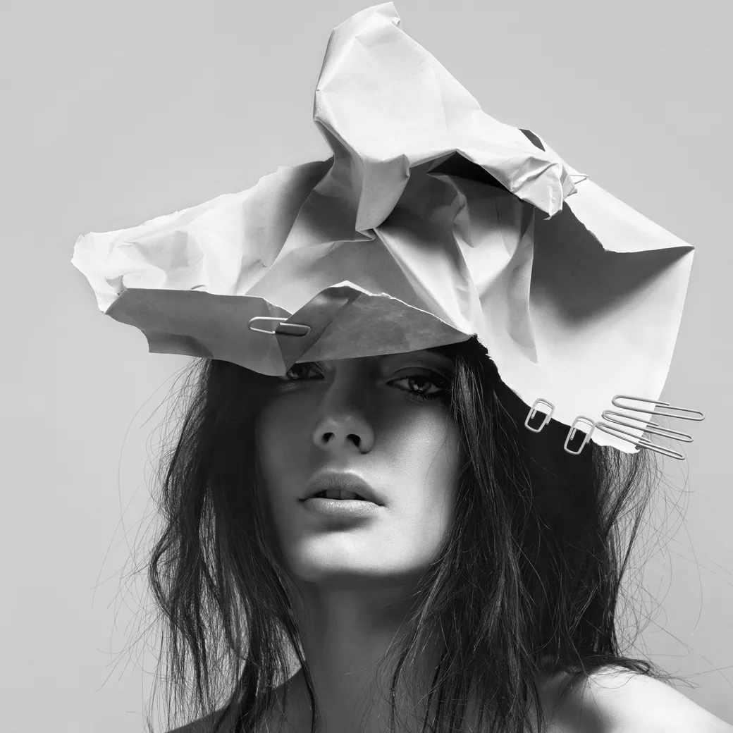 Detail of Ulrich Knoblauch's "Paper Hat"