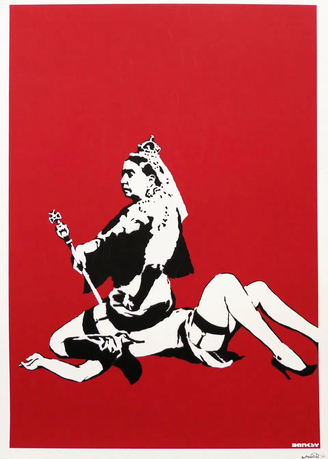 Banksy Monkey Queen