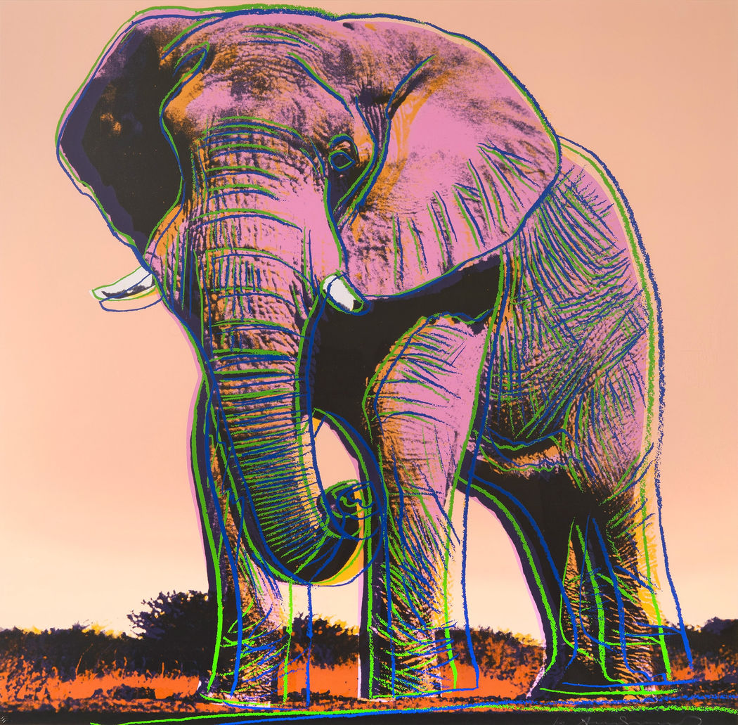 African Elephant from Endangered Species series by Andy Warhol
