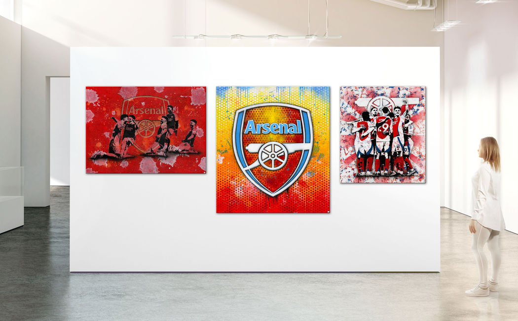 Hayden Bone, Arsenal FC paintings, in-situ