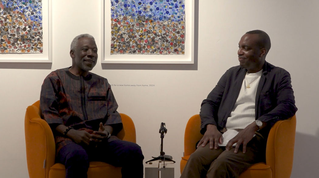 Professor Jerry Buhari (left) and Akin Oladimeji (right) © Leah Gordon