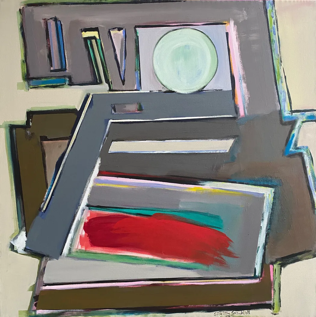 Him-a-Rushin/Vamos. 2009. Acrylic on canvas.100x100cm