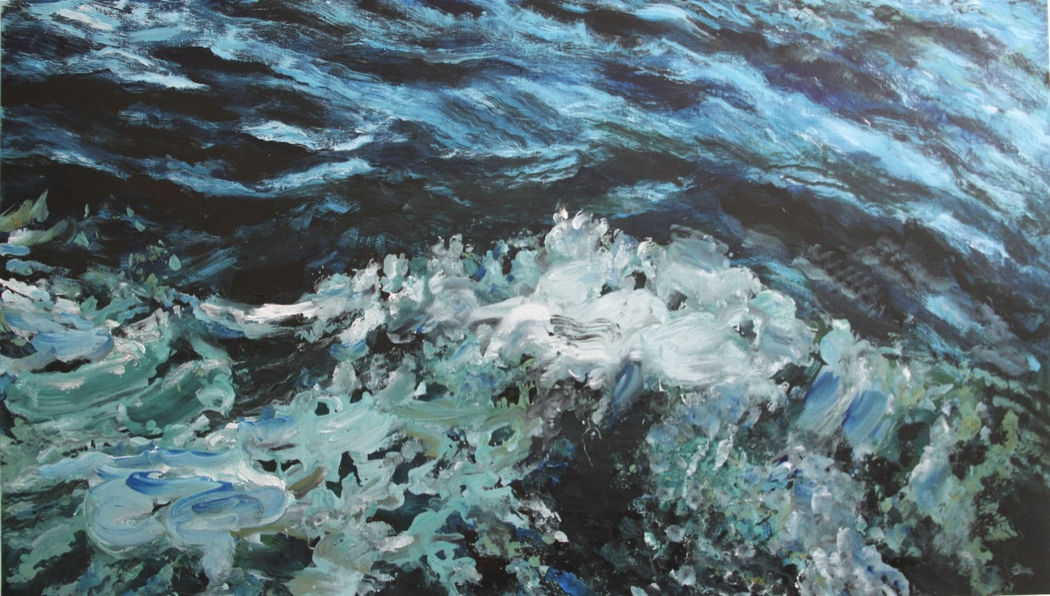 North South. 2020. Acrylic on canvas. 80x100cm