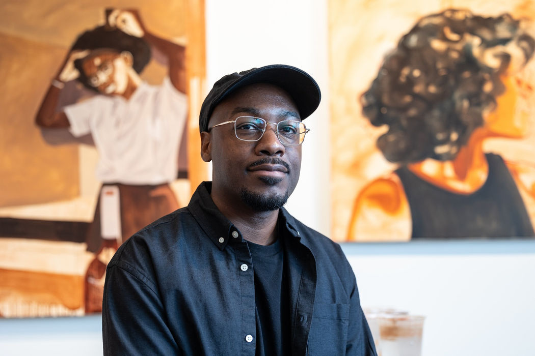 Tajh Rust in his studio, © Tara Geyer