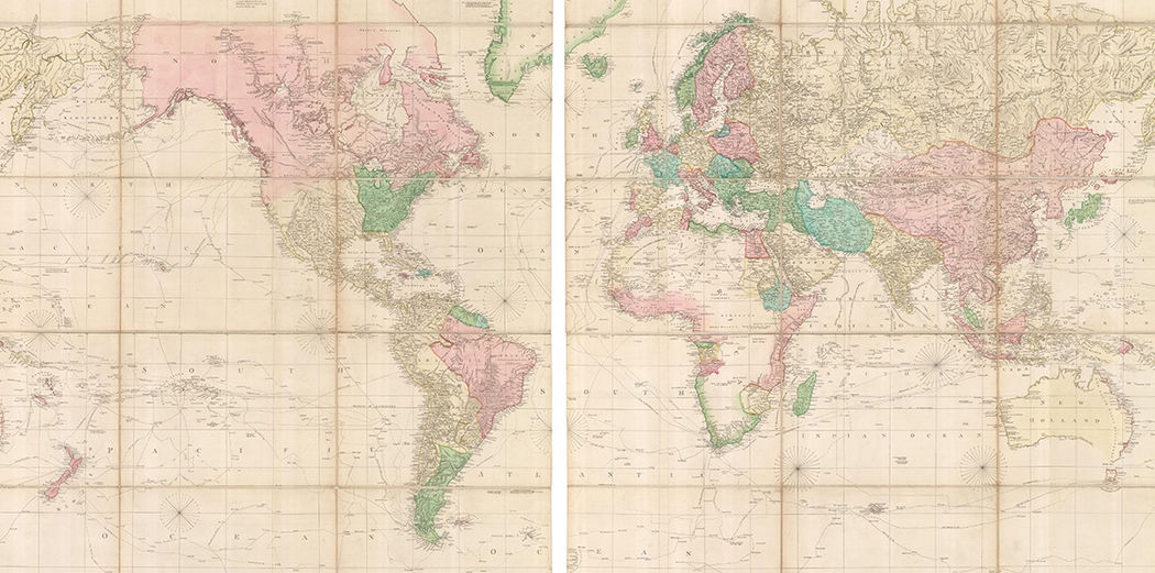 Arrowsmith's Monumental World Map
