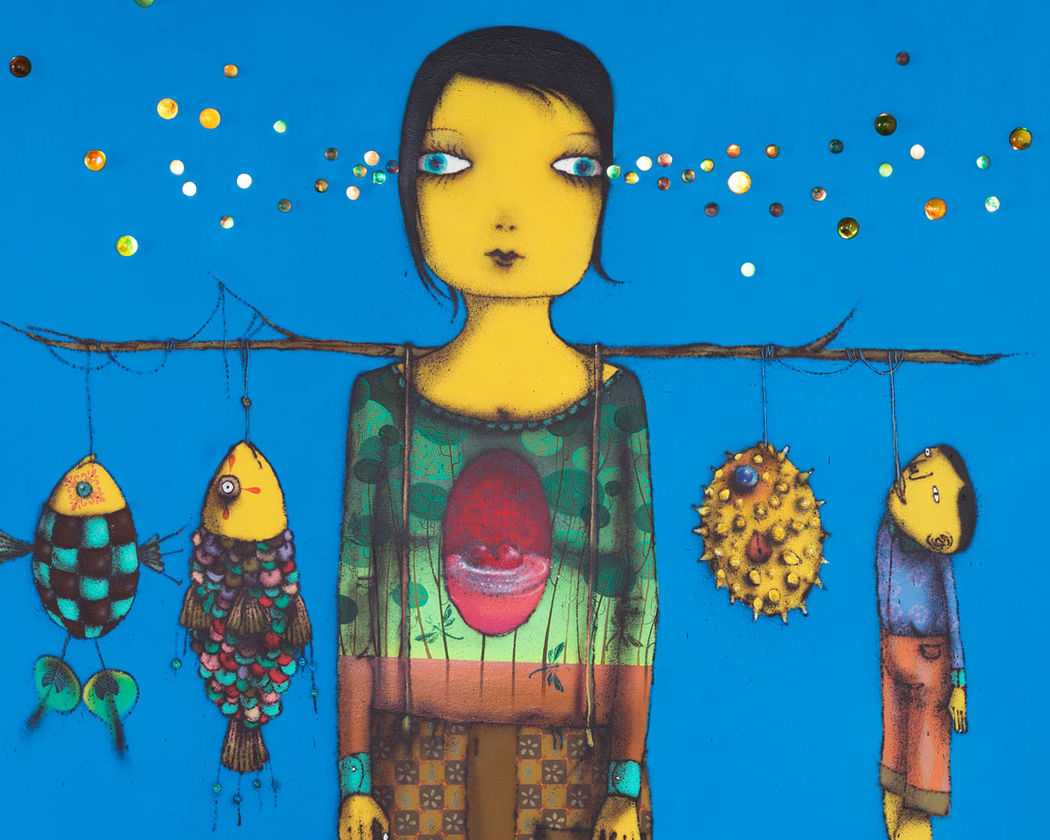 Conheça a obra “Pescador de Ilusões” de OSGEMEOS