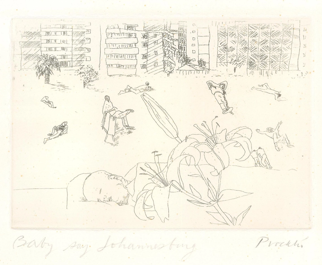 Sleeping Baby, Johannesburg , 1974