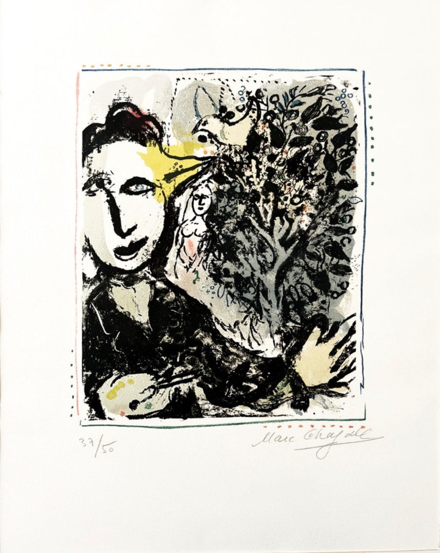Marc Chagall, L’Oiseau-Peintre; (The Bird Painter), Paris, 1967