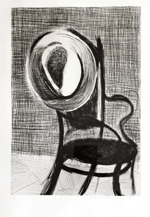 David Hockney, Hat On Chair , 1998