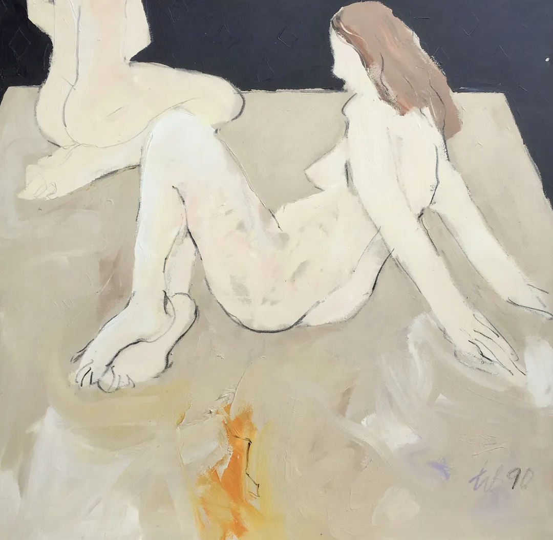 Freeman W. Butts Two 9 95, 1995 Acrylic on canvas 50 x 50 Inscribed: FWB 90, lower right