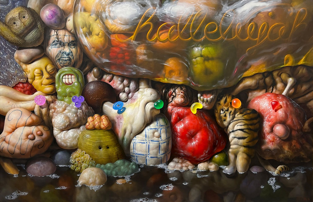 Christian Rex Van Minnen Hallelujah, 2023 96 x 62 x 1.5in 157.5 x 243.8 x 3.8 cm 62 x 96 x 1 1/2 in