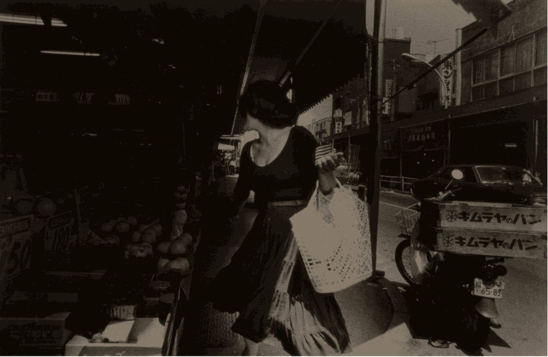 Tamiko Nishimura, My Journey – Tokyo (#13), 1979, vintage gelatin silver print, 16 × 24 cm. Courtesy the artist and Alison Bradley Projects, New York