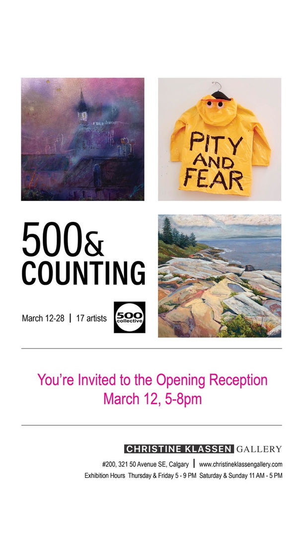 500 & Counting, an exhibition of works