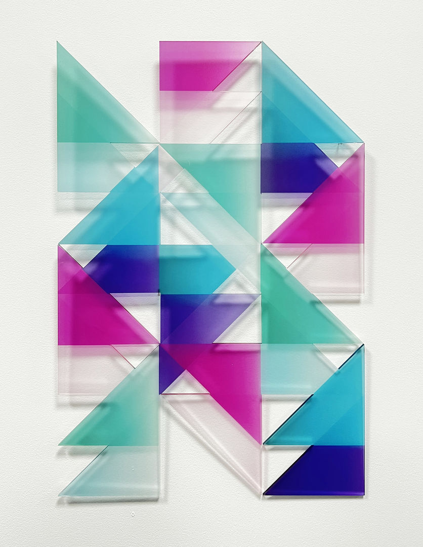 Framework I, 2022 UV archival ink printed on laser cut perspex panel with fixings 58.0 x 40.0 x 0.5 cm Unique
