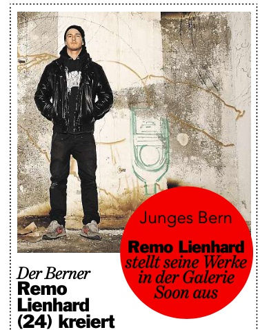 Der Berner Remo Lienhard (24) kreiert mit Spraydose und Pinsel «schön umgesetzte Hässlichkeiten»