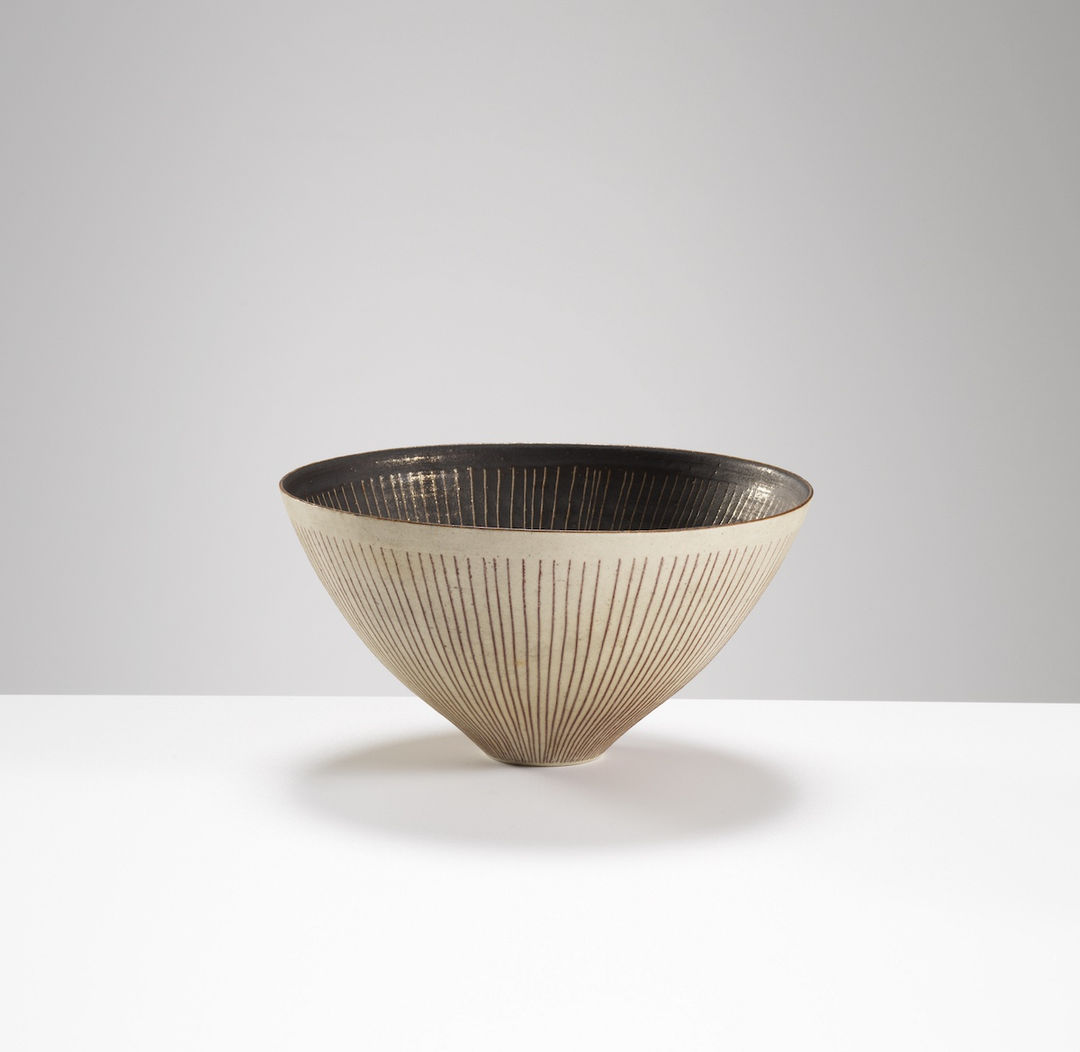 Conical Bowl, c. 1952 by Lucie Rie