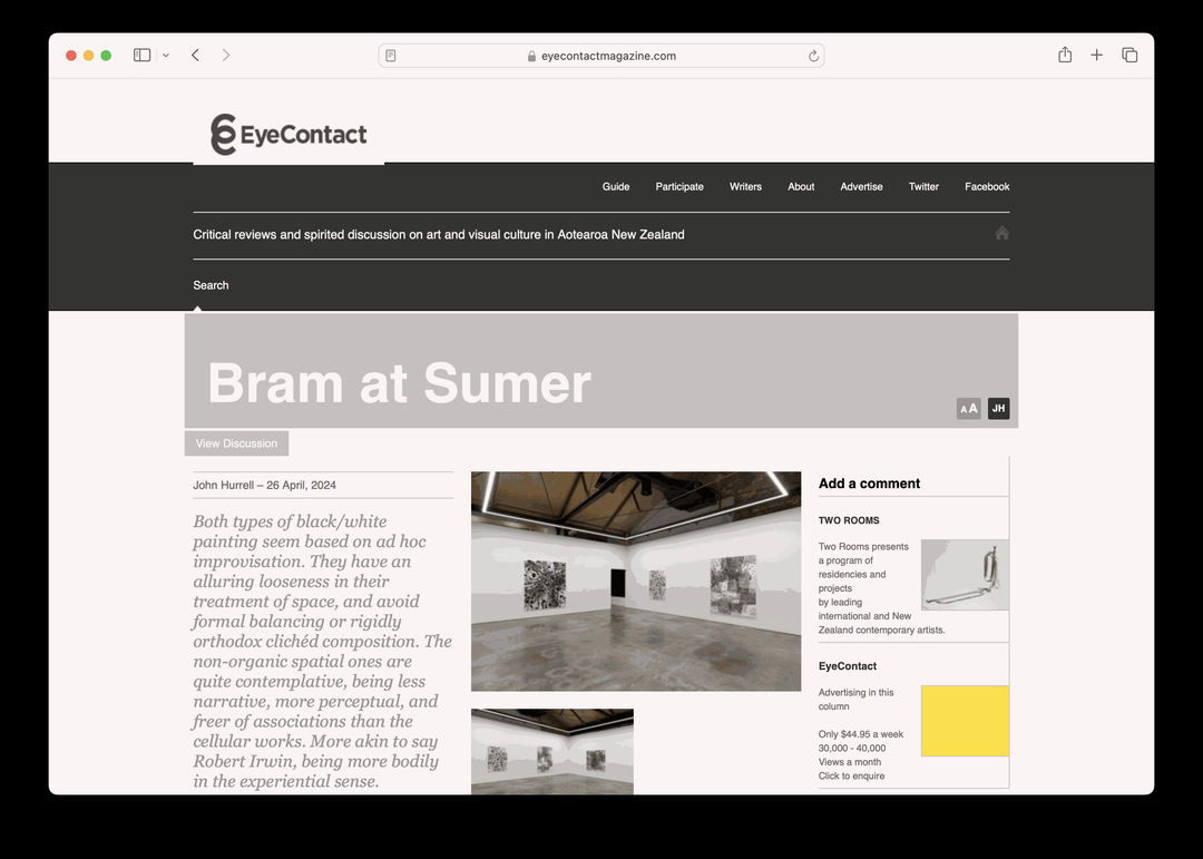 Review: Bram at Sumer