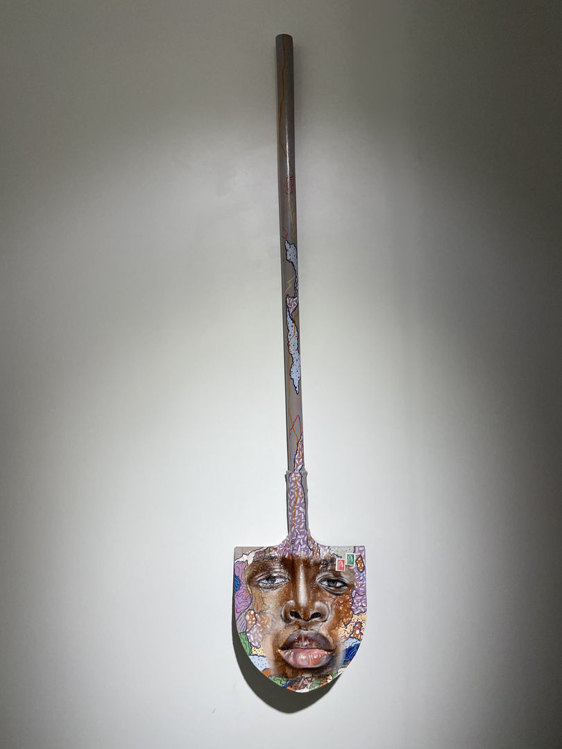 Les âmes des sous-sols #7 (2021), 135x30cm