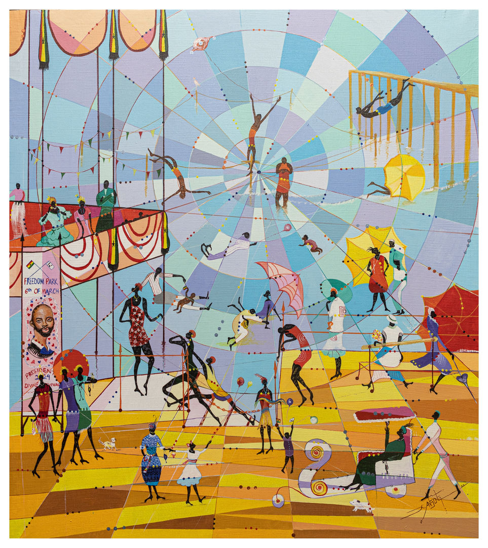 Beach Rally (2022), 91x76cm